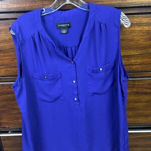Women’s Liz Claiborne blue top size XL